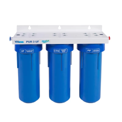 Sistem de ultra filtrare apa VALROM PUR 3 UF, in trei trepte, 10"